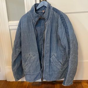 Free People quilted jean jacket